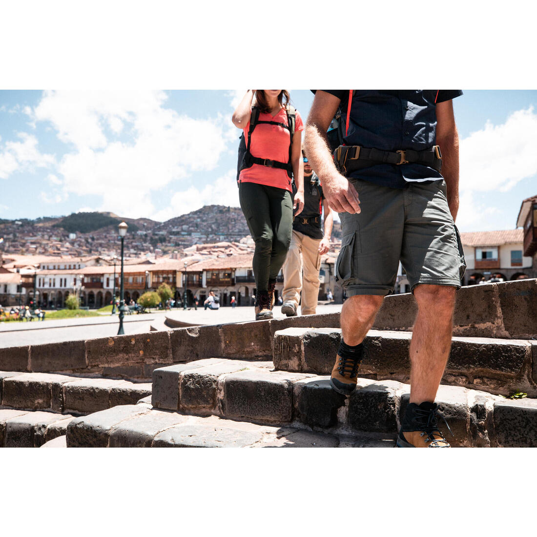 Pantalon cargo modulable de trek voyage - travel 500 modul homme