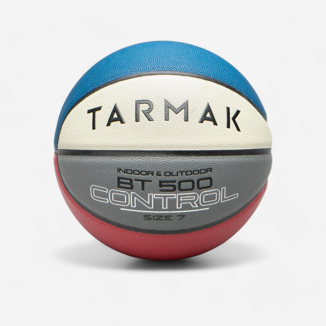 Ballon de basket BT500 taille 7 Marron Fiba garçon et homme à partir de 13 ans.