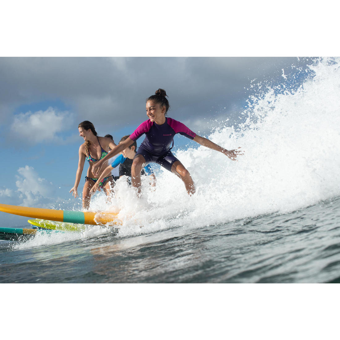 Combinaison Surf Shorty 100 Néoprène 1,5mm enfant