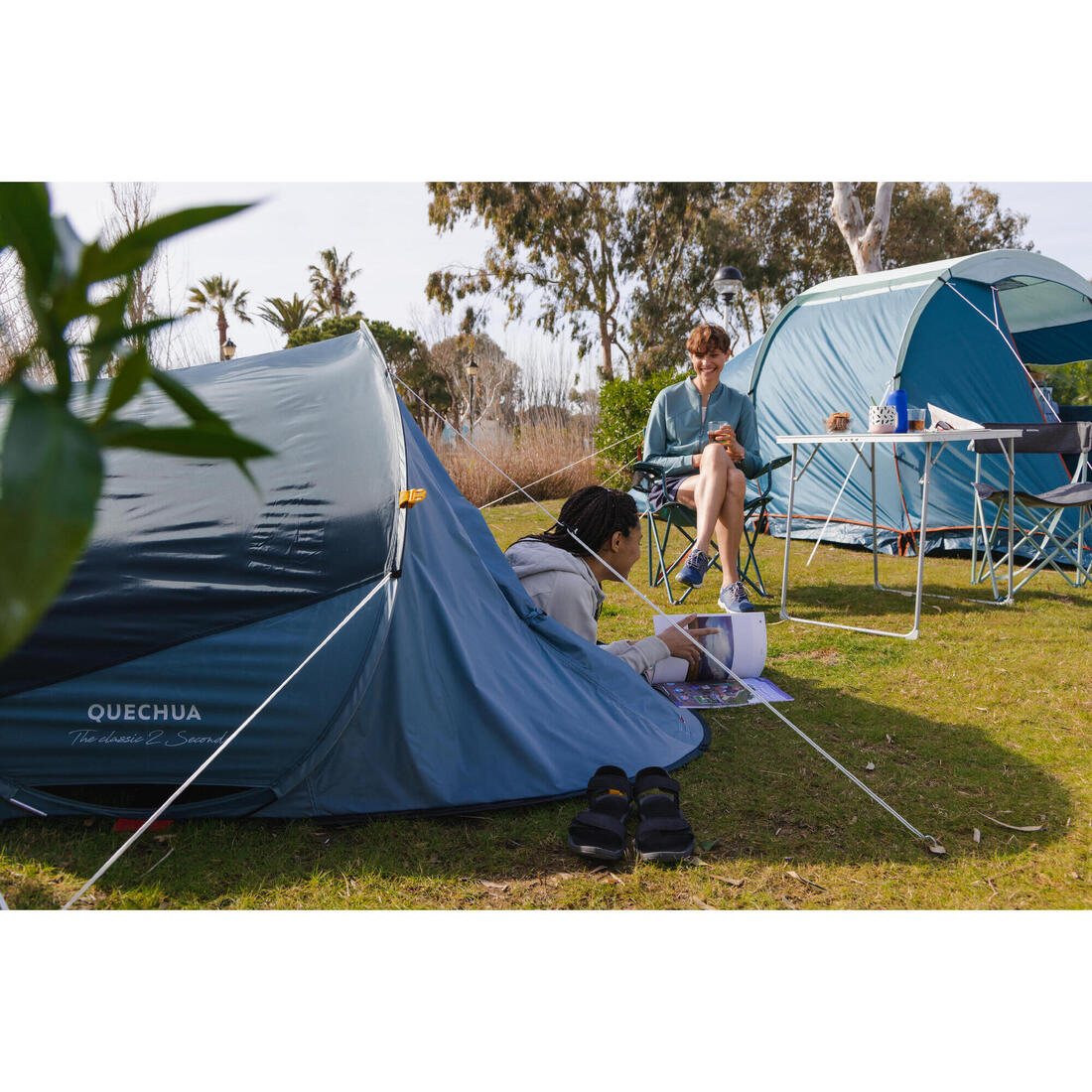 Tente de camping instantanée 2 places, 2 Seconds