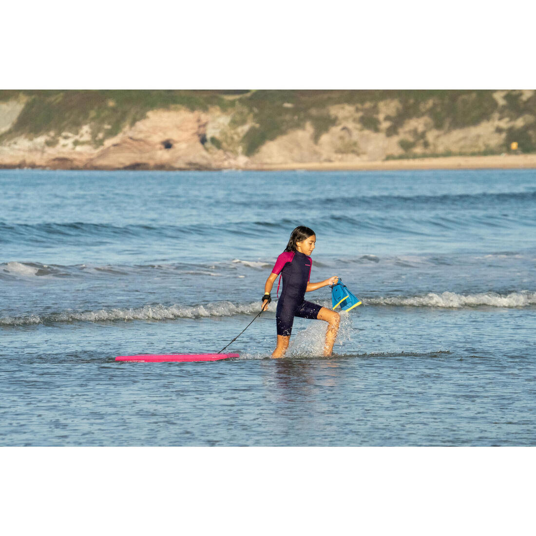 Palmes 100 bodyboard bleu jaune