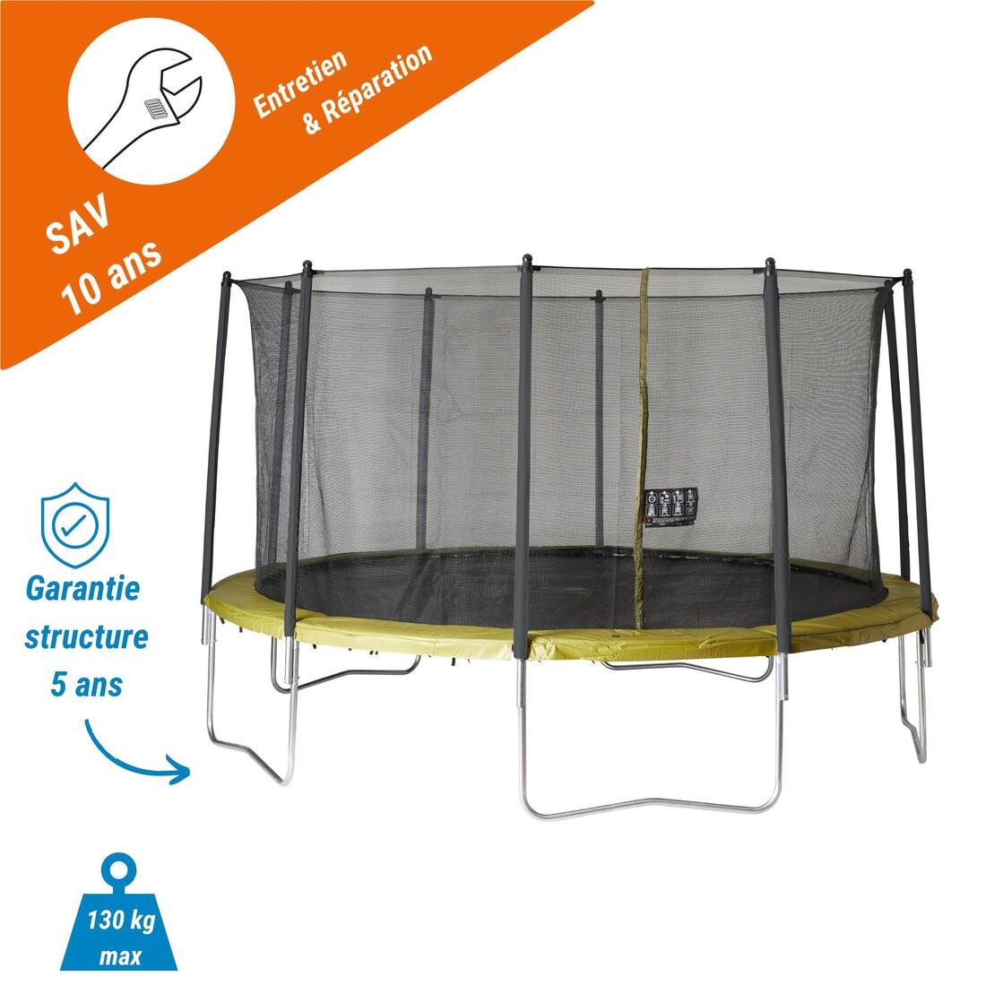 TRAMPOLINE ROND 365 AVEC FILET DE PROTECTION