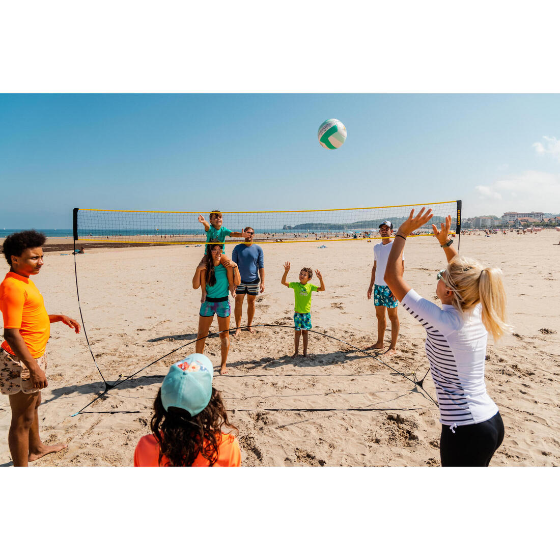 Set (Filet et poteaux) de Beach Sport d'initiation BS100