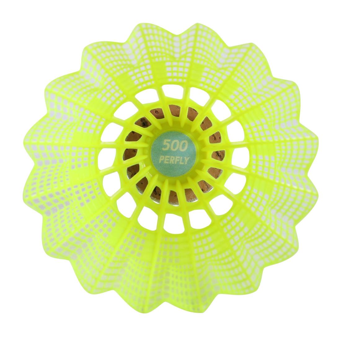 Lot De 6 Volants De Badminton En Plastique PSC 500 Medium