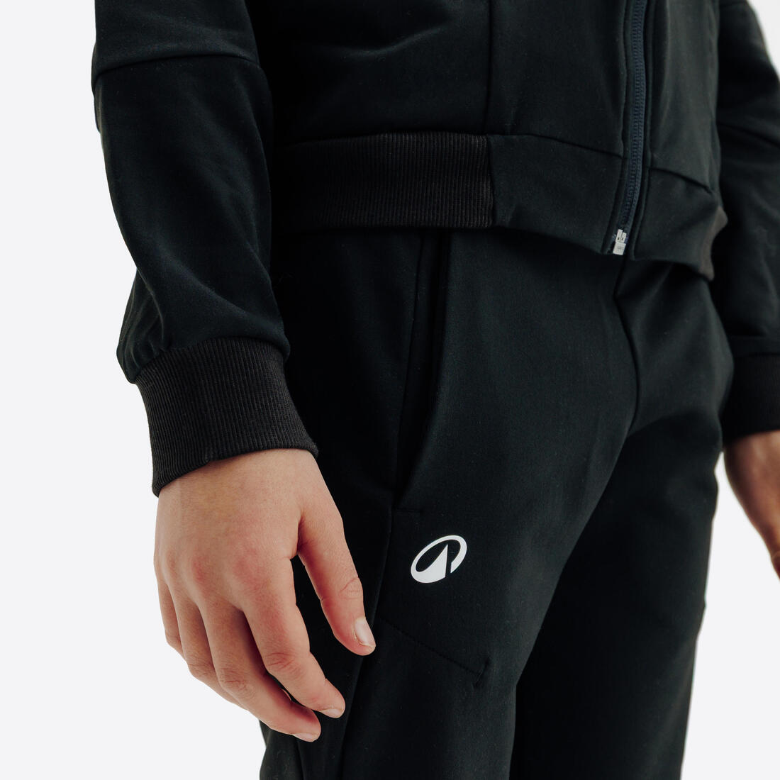 Veste de tennis garcon - TJK500 noir
