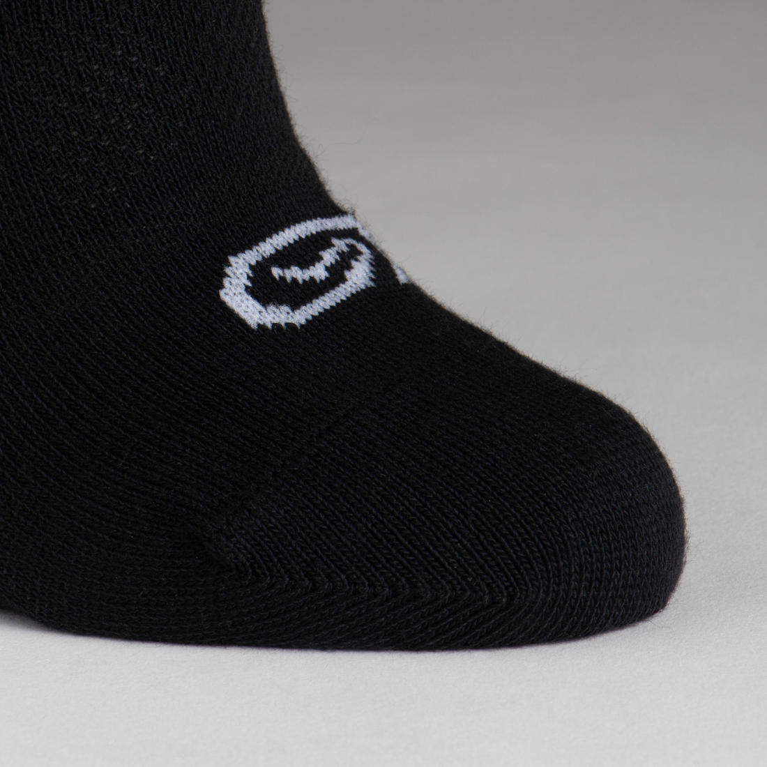 Lot de 3 chaussettes enfant d'athlétisme blanches tige basse