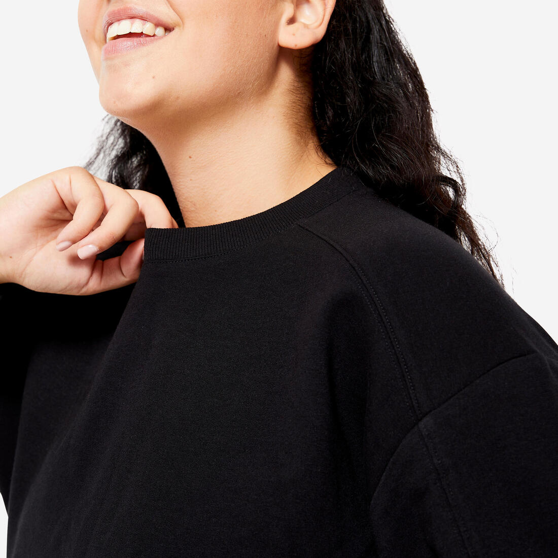 Sweat oversize femme - noir