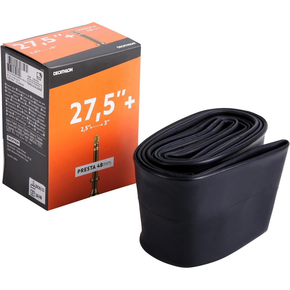 Chambre a air 27,5x2,50/3,00 valve presta 48mm