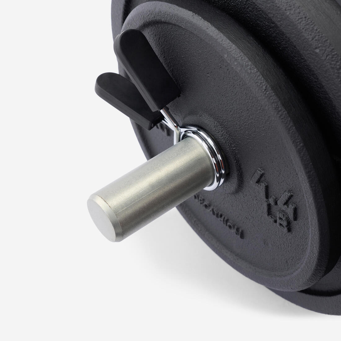 Kit 93 kg haltères et barres musculation avec disque de fonte en partie recyclée