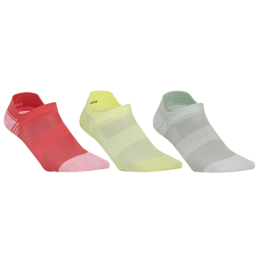 Chaussettes marche sportive/nordique WS 500 Invisible Fresh rouge / orange /bleu