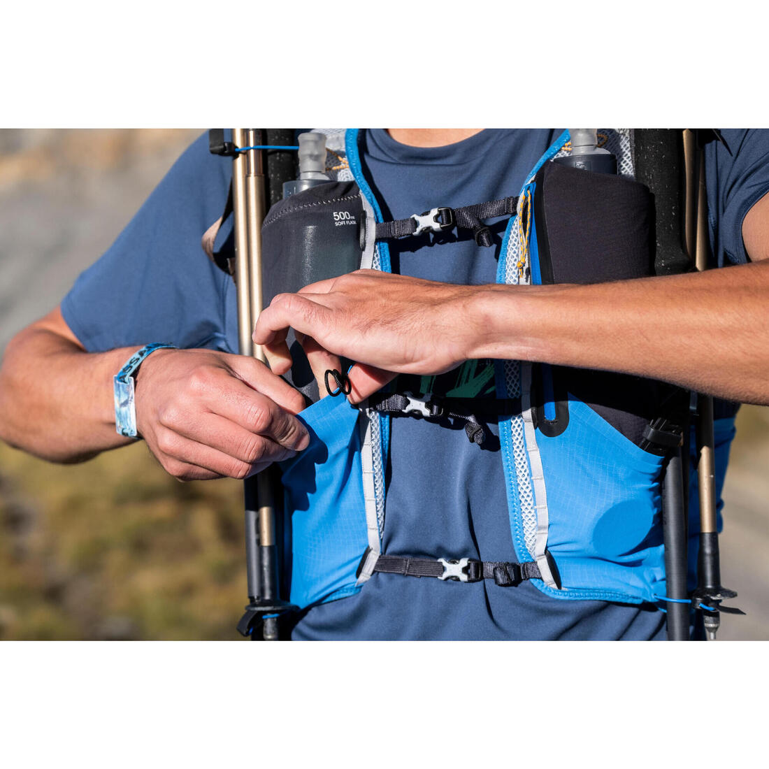 Sac trail running 10l mixte - vendu avec poche à eau 1l