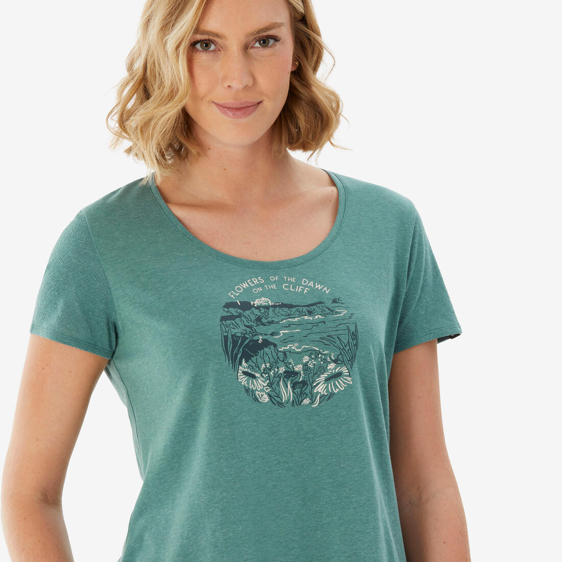 T-shirt de randonnée femme, NH500