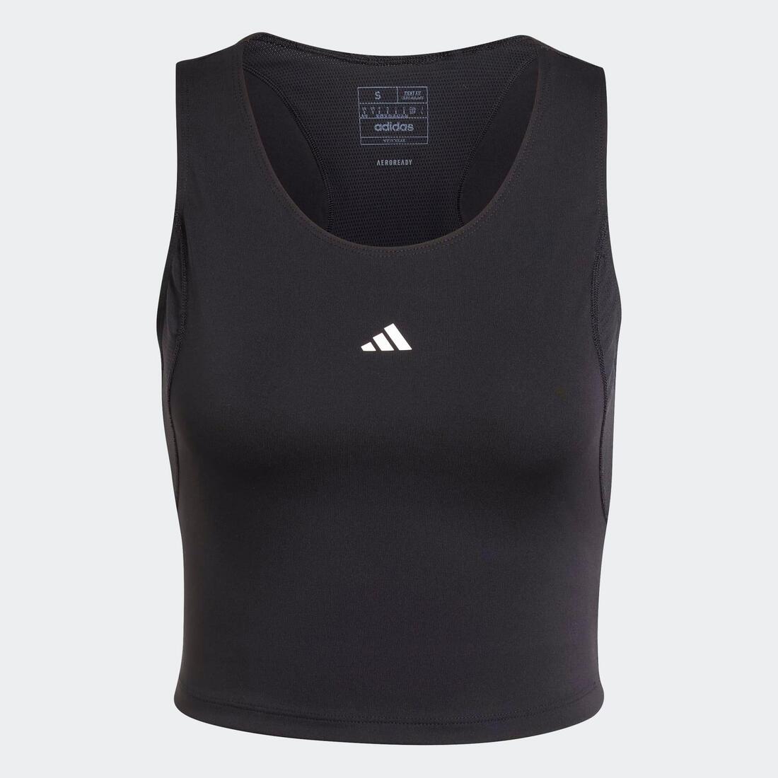Débardeur de fitness femme, noir
