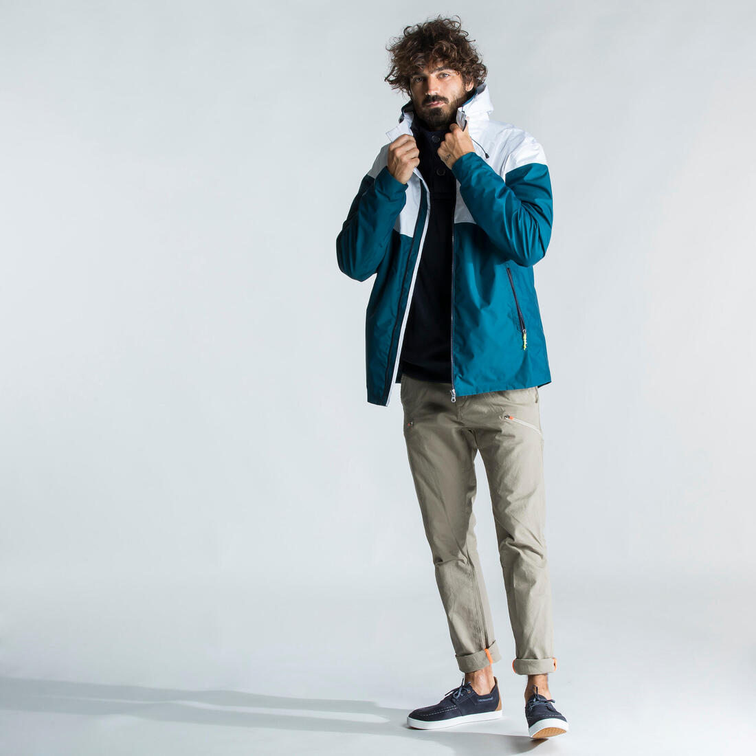 Veste imperméable de voile - veste de pluie coupe vent sailing 100
