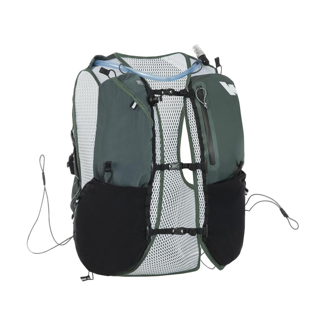 Sac trail running mixte + poche à eau 2L incluse - KIPRUN 900 20+5L KAKI