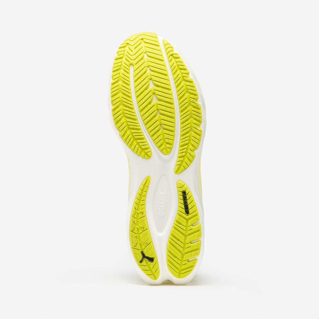 Chaussure de Running Homme, Puma Velocity Nitro 4 - Jaune/Blanc