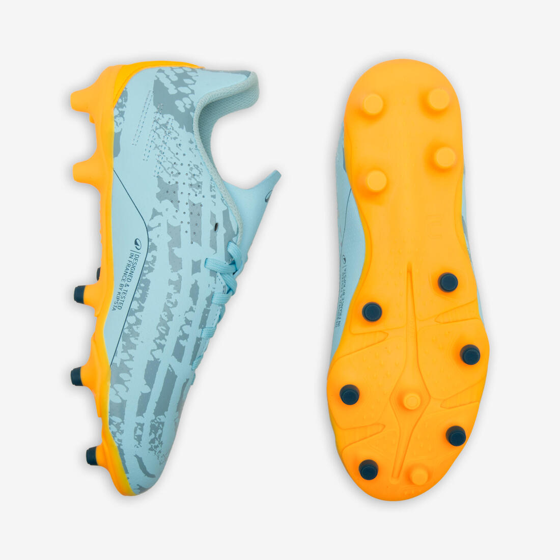 CHAUSSURES DE FOOTBALL ENFANT A LACETS VIRALTO I FG NEBULA