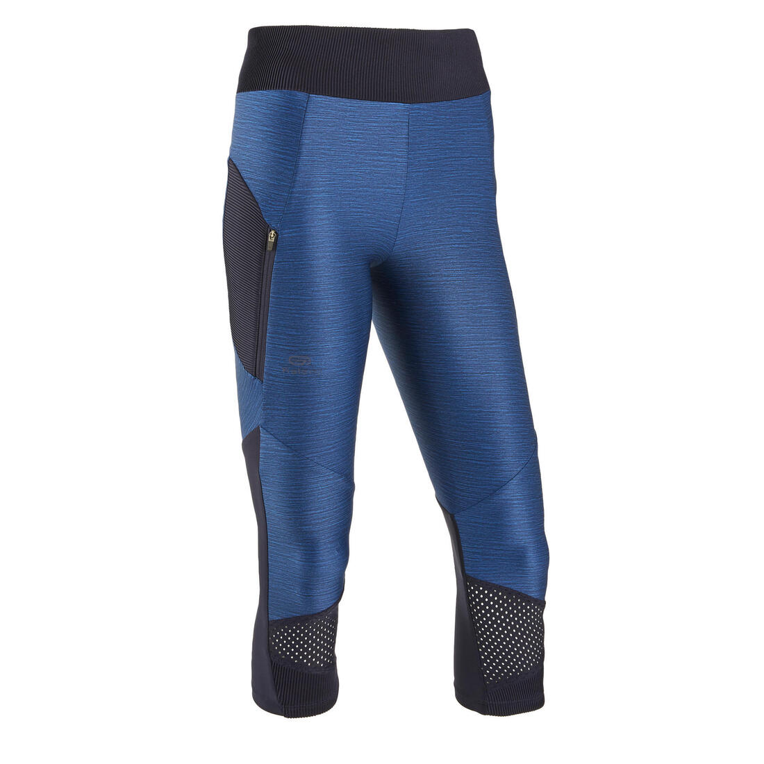 Legging court running respirant femme - Dry+ Feel noir