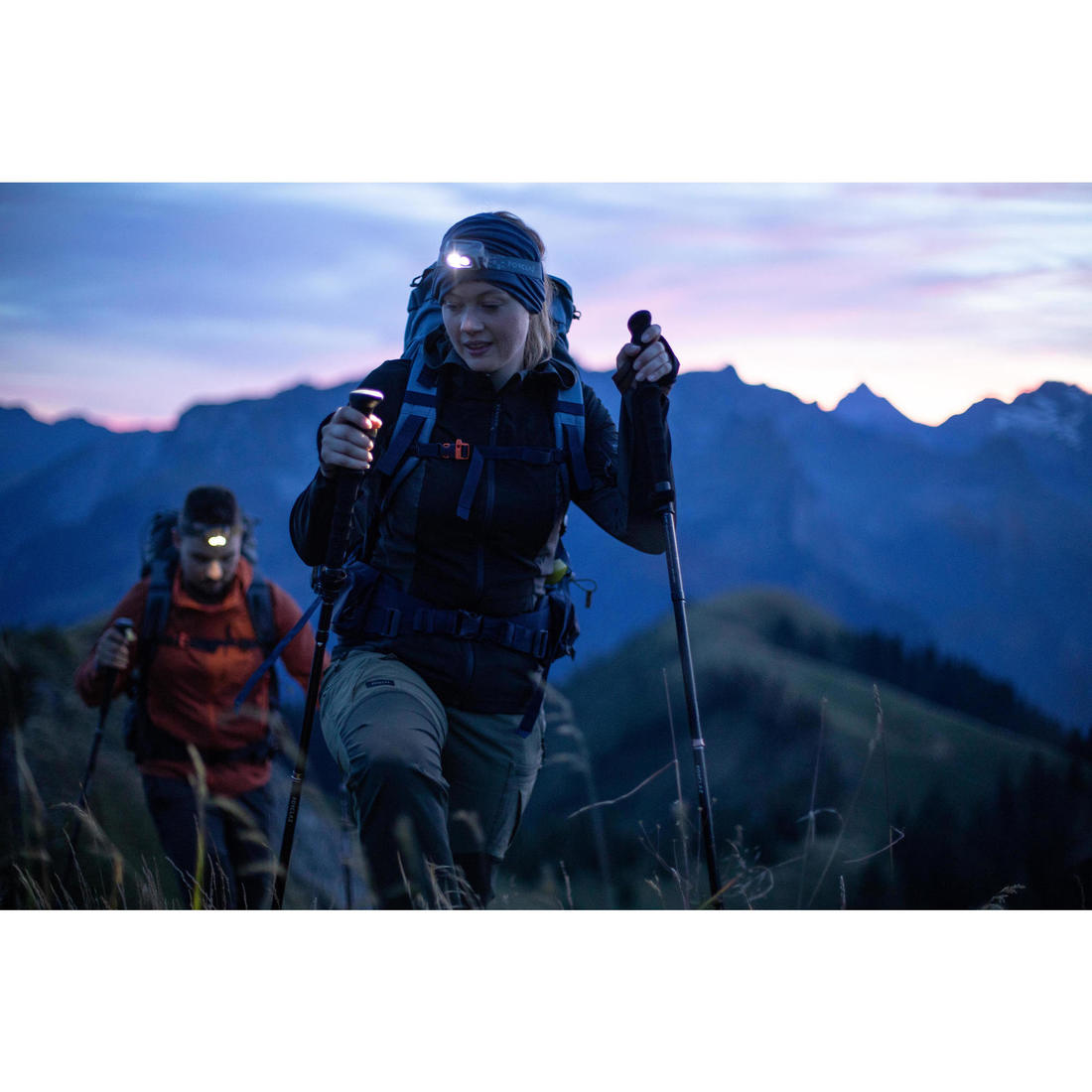 1 bâton ultra-compact de trek - MT900 noir