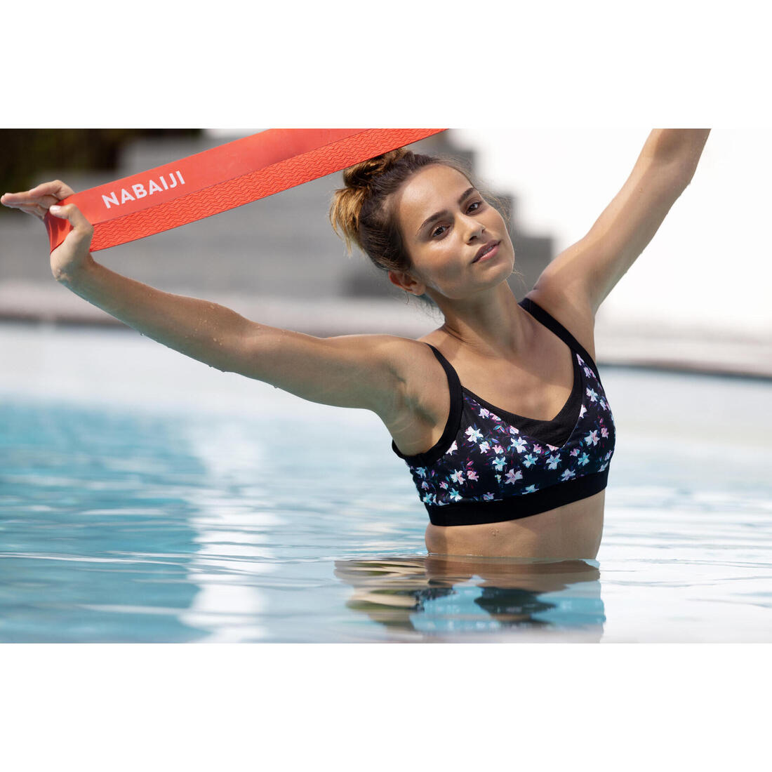Haut de maillot de bain Aquagym-Aquabike femme Liza Saf bleu