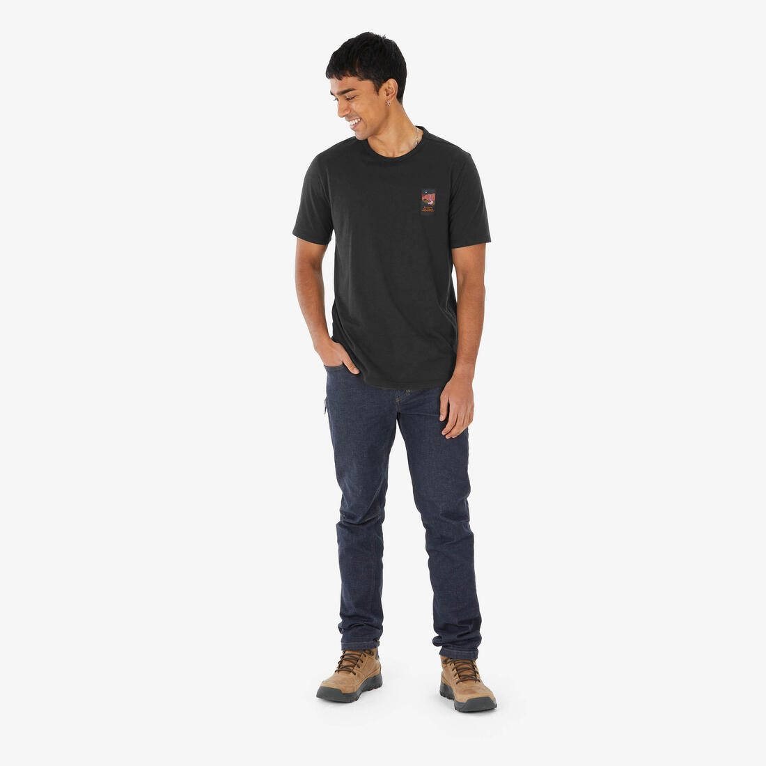 T-shirt de randonnée manches courtes homme, NH100