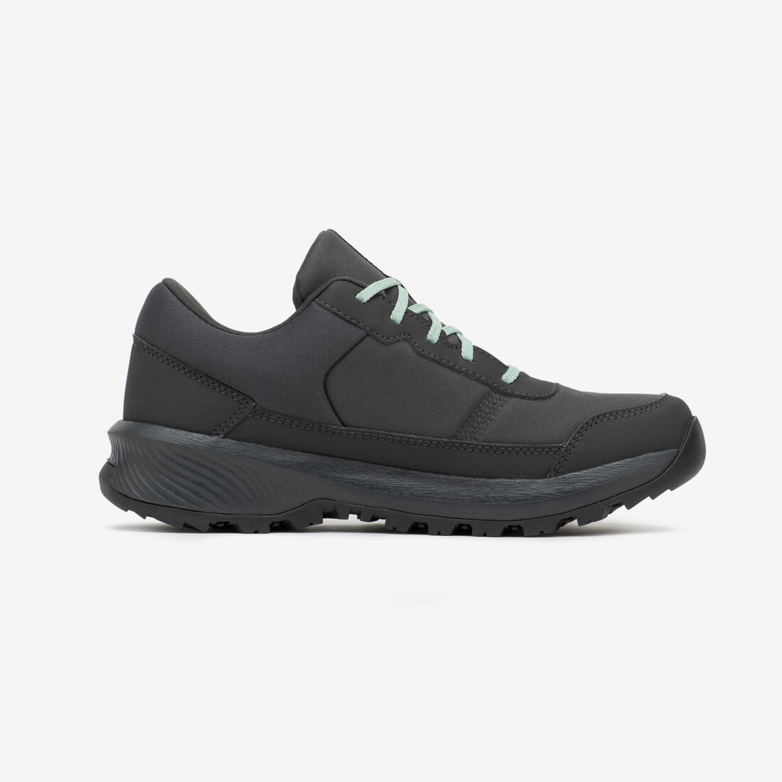 Chaussure de randonnée basse imperméable femme, NH100 WP gris