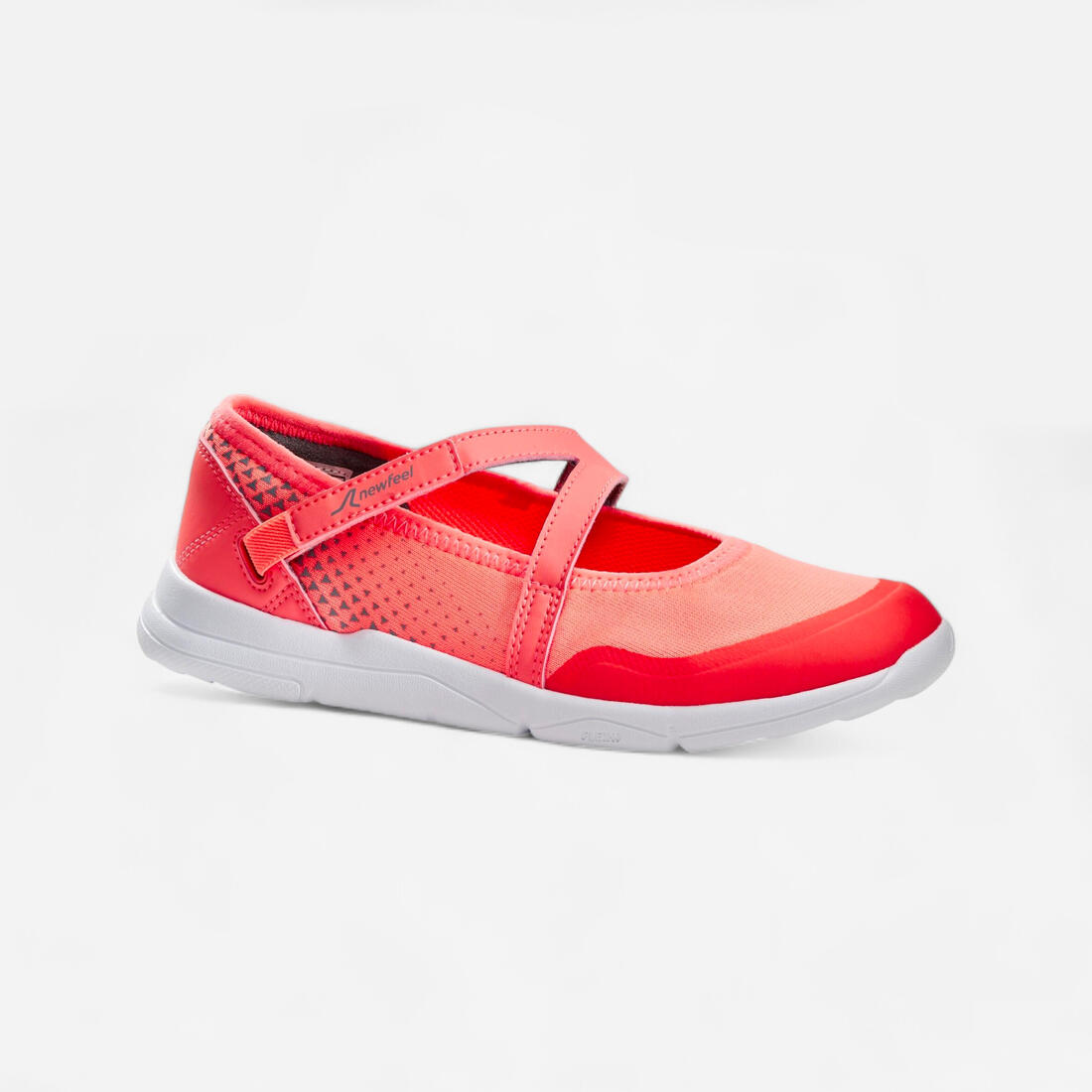 Ballerines à scratch enfant - PW 160 BR'EASY JR corail du 28 au 39