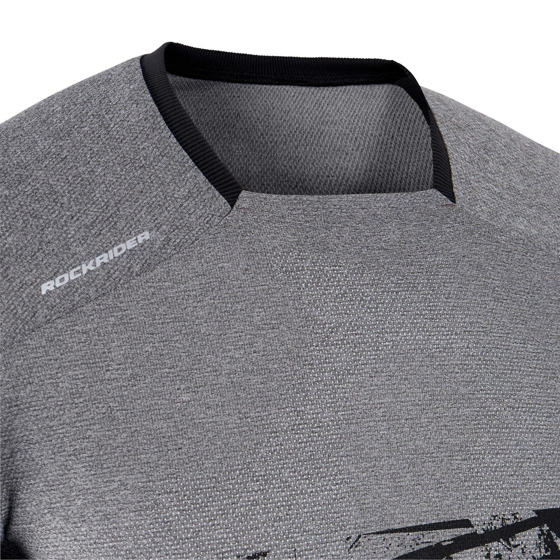 Maillot manches longues velo vtt expl 100 gris