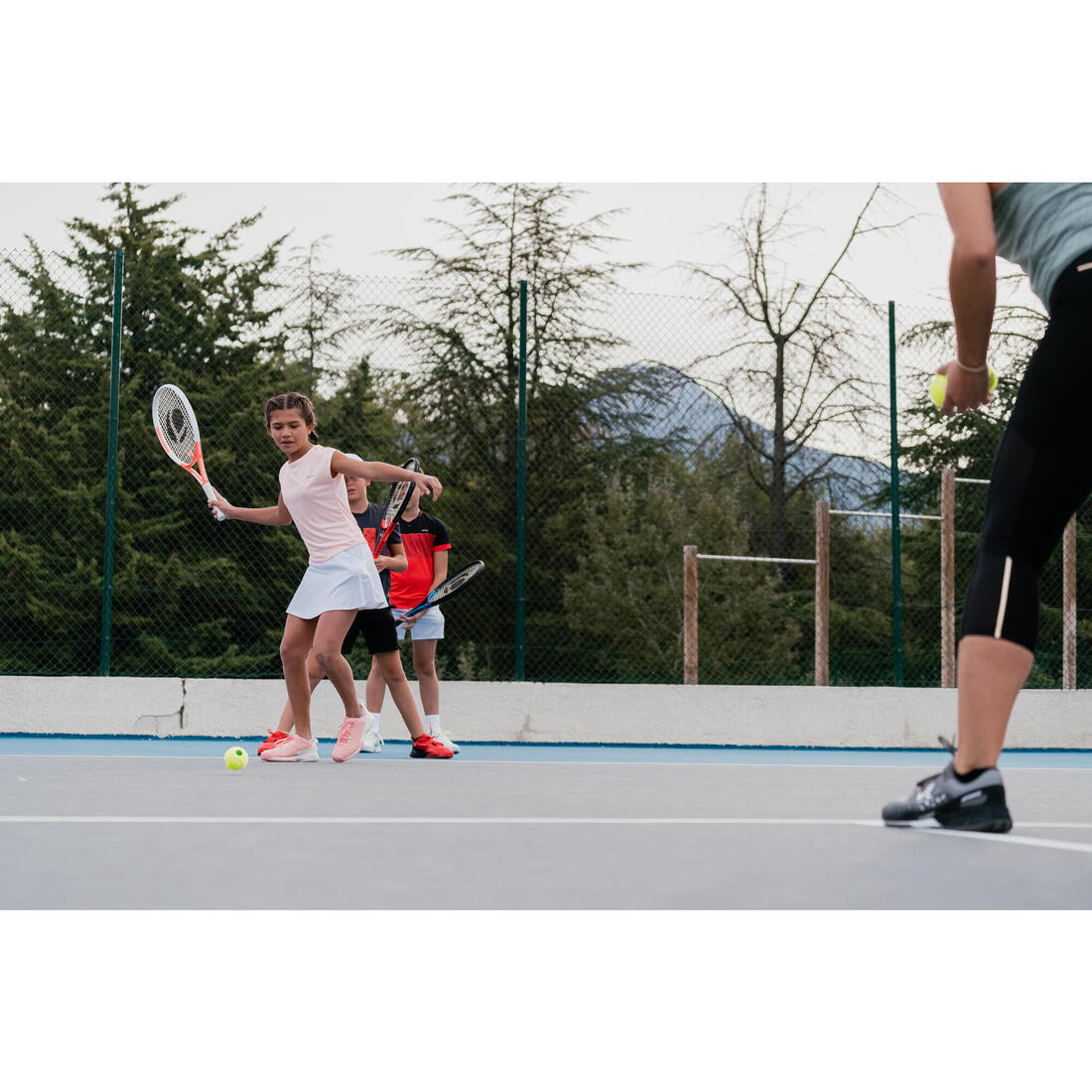 T-shirt de tennis fille - TTS500