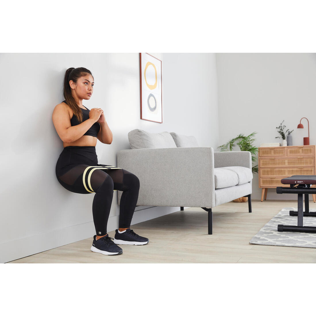Élastique de musculation fessiers 14kg 37cm - Glute band facile