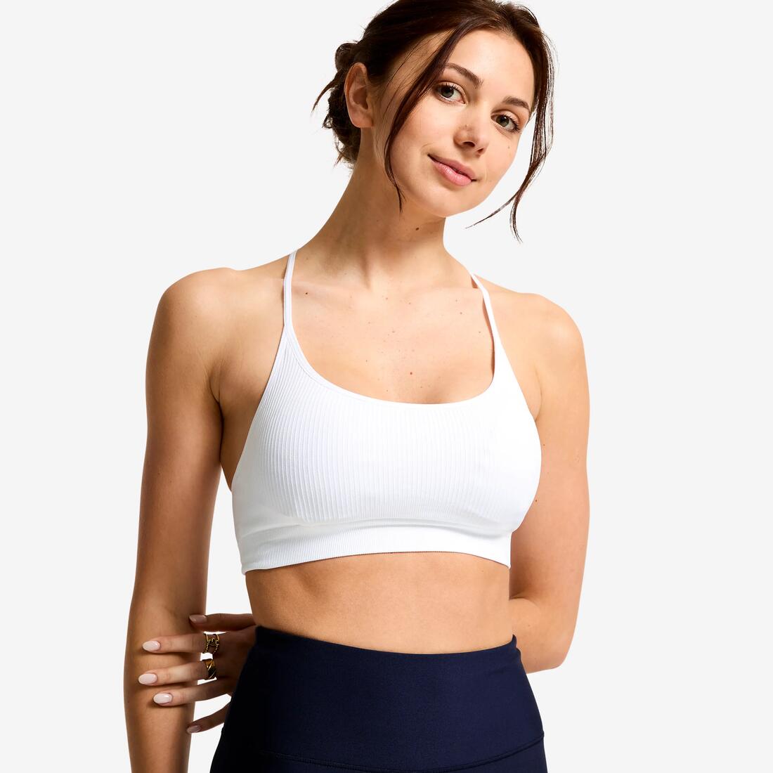 Brassière bralette côtelée femme