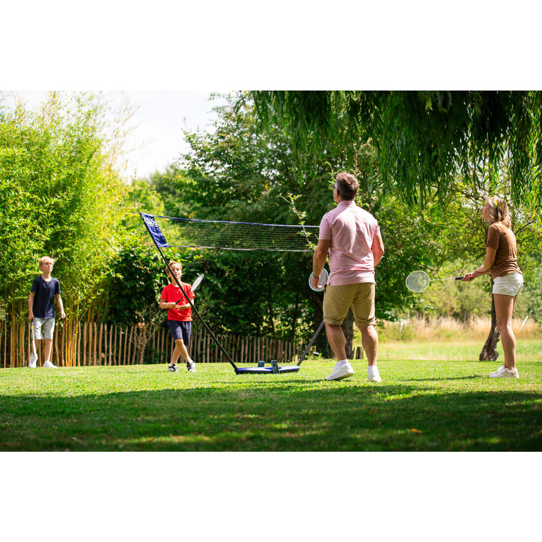 Kit Filet de Badminton Fun 3 Mètres - Bleu Roi
