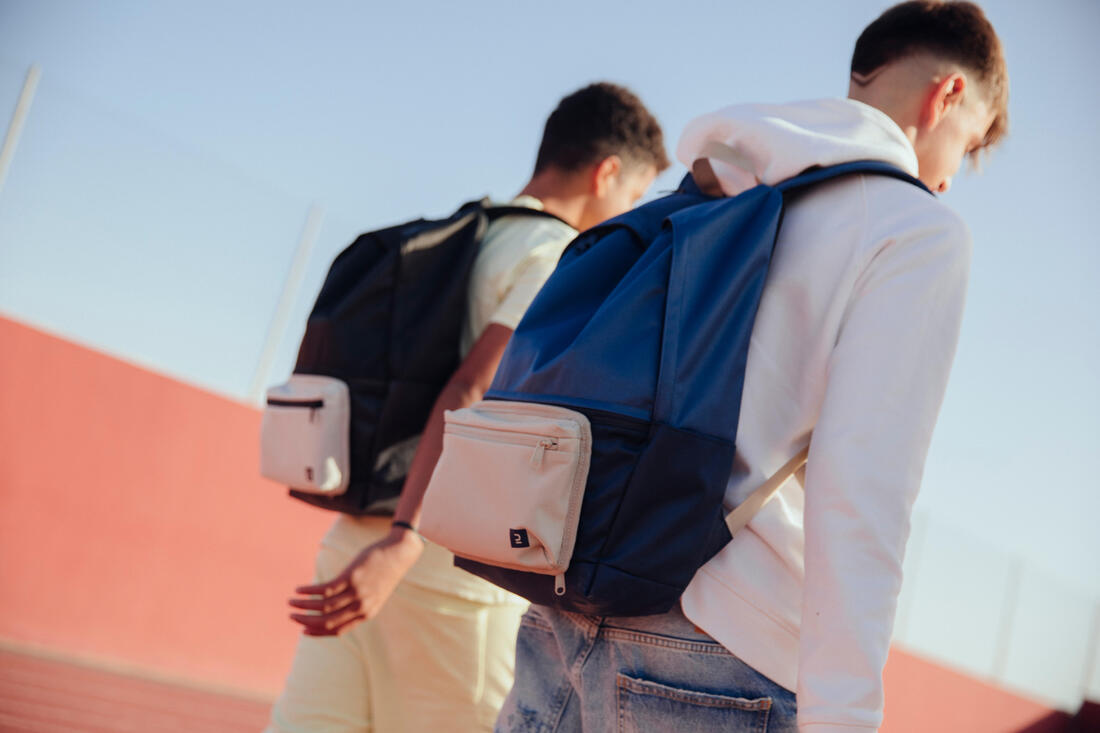 Sac à dos avec poche réversible 25L, noir