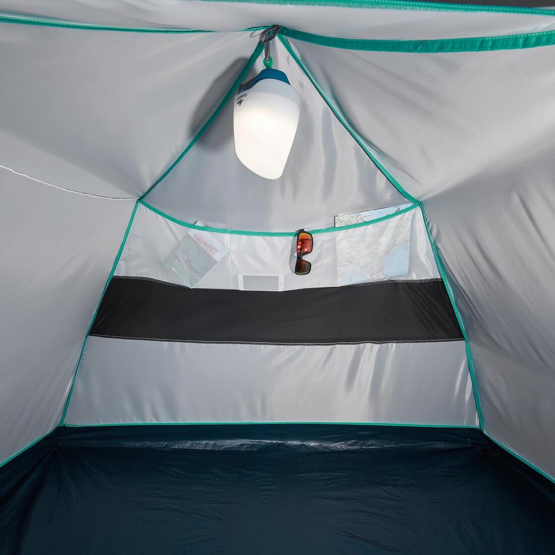 Tente de camping 3 places, MH100 gris