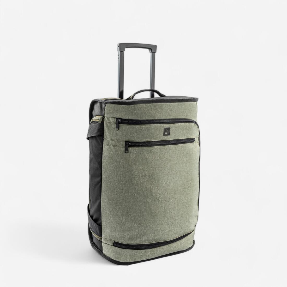 Valise 30L à roulettes - sac de voyage transport cabine - ESSENTIAL noire