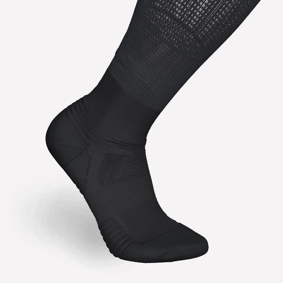 Chaussettes de compression running KIPRUN 500 noires