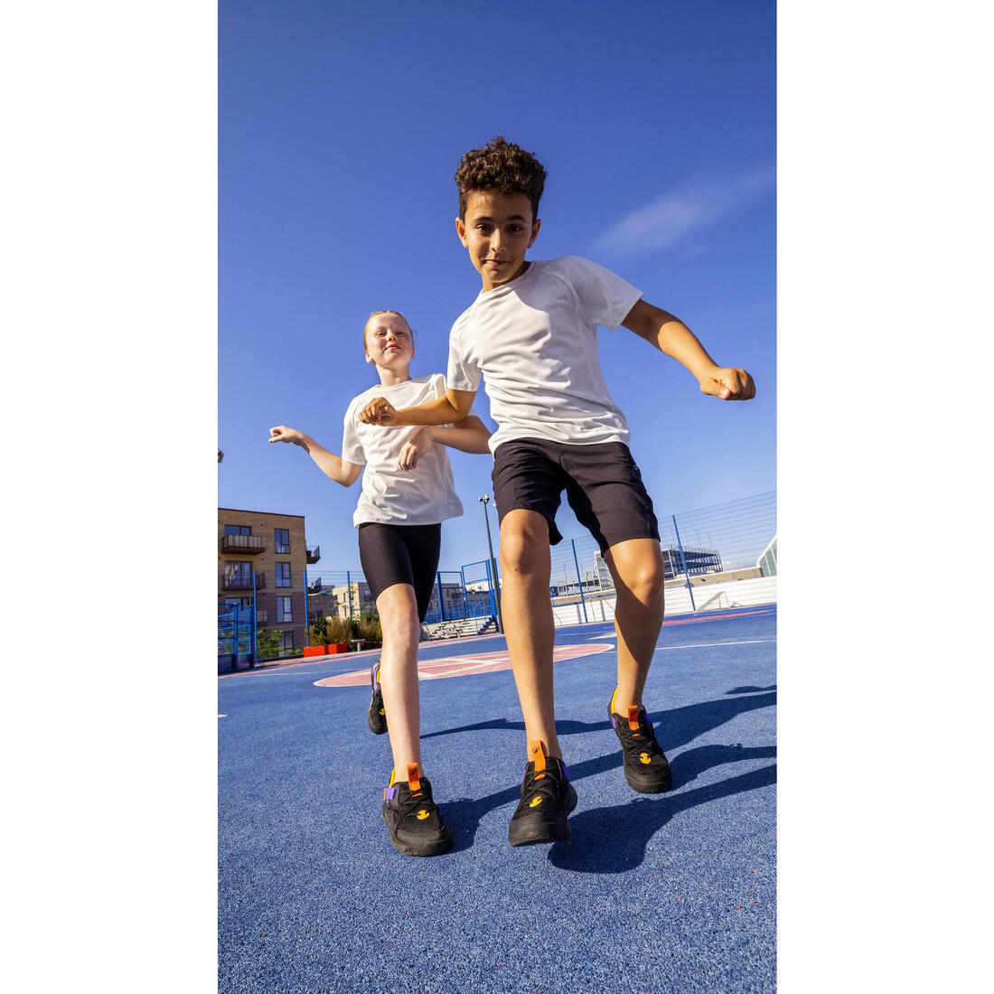 Tee-shirt enfant synthétique uni mixte