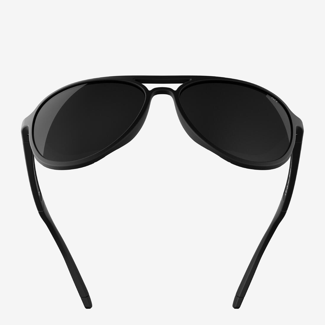 Lunettes de soleil randonnée - MH120A - adulte - catégorie 3 noires