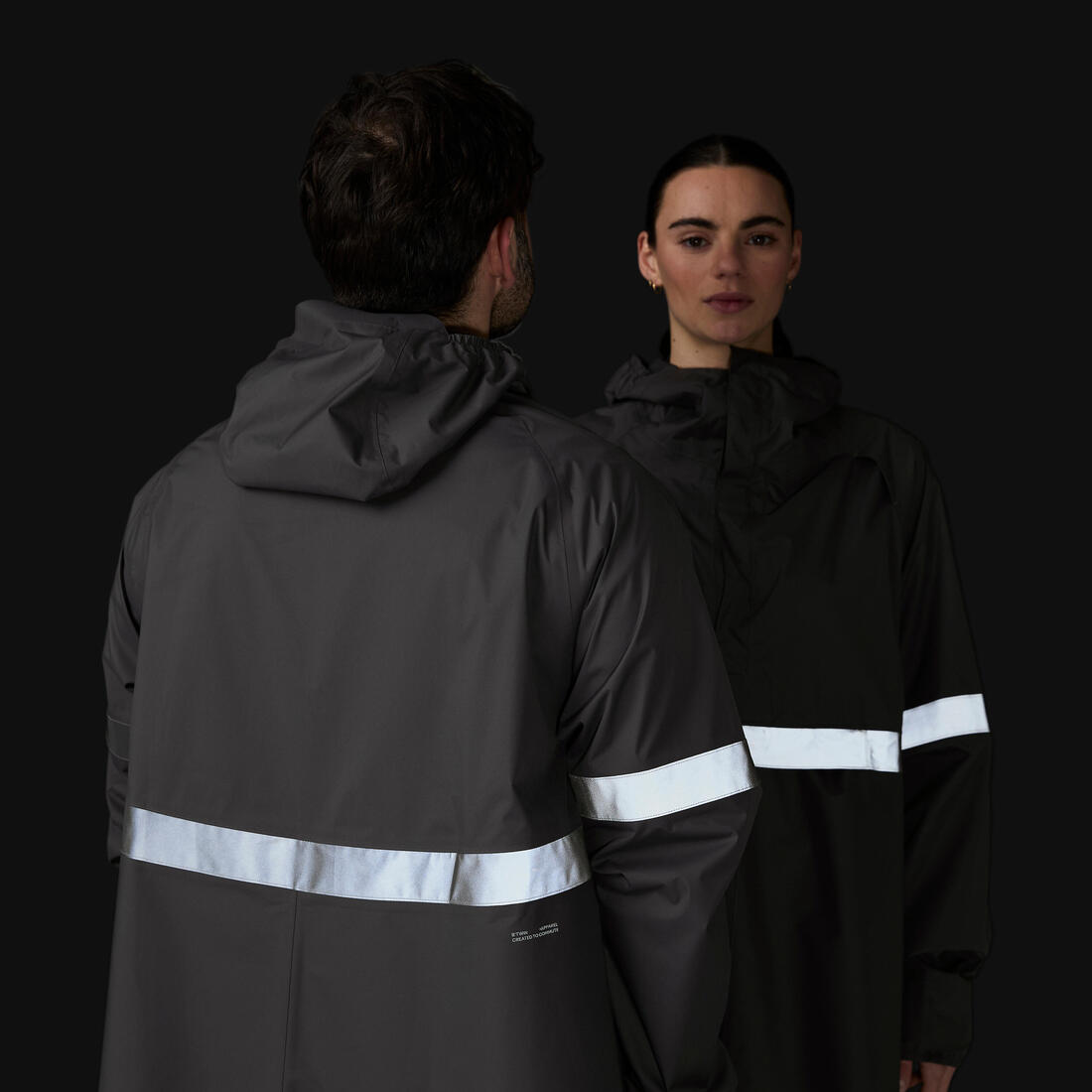 Poncho pluie vélo ville, visibilité de nuit, 540
