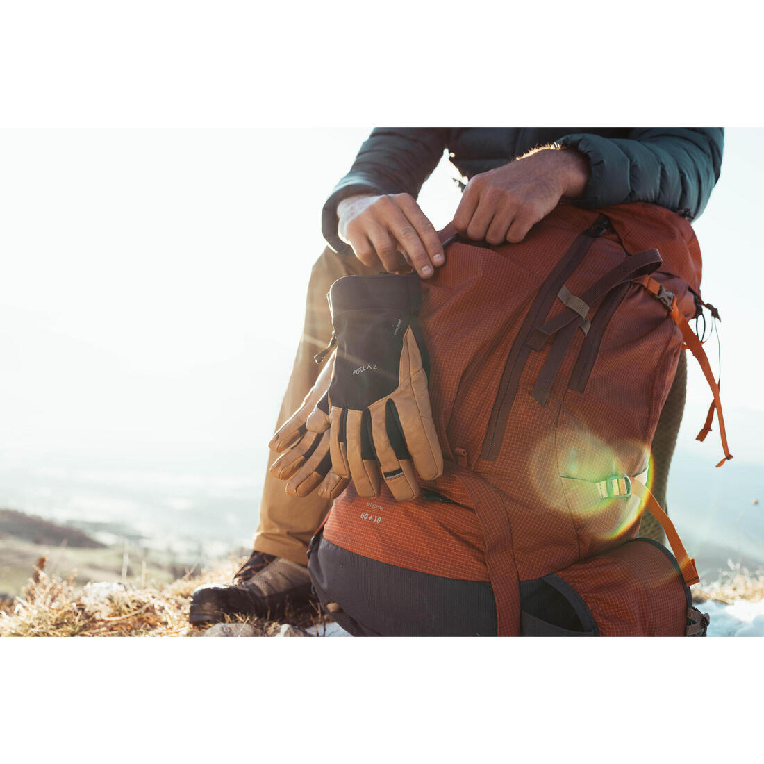 Sac à dos de trekking homme 60+10l - mt500 air