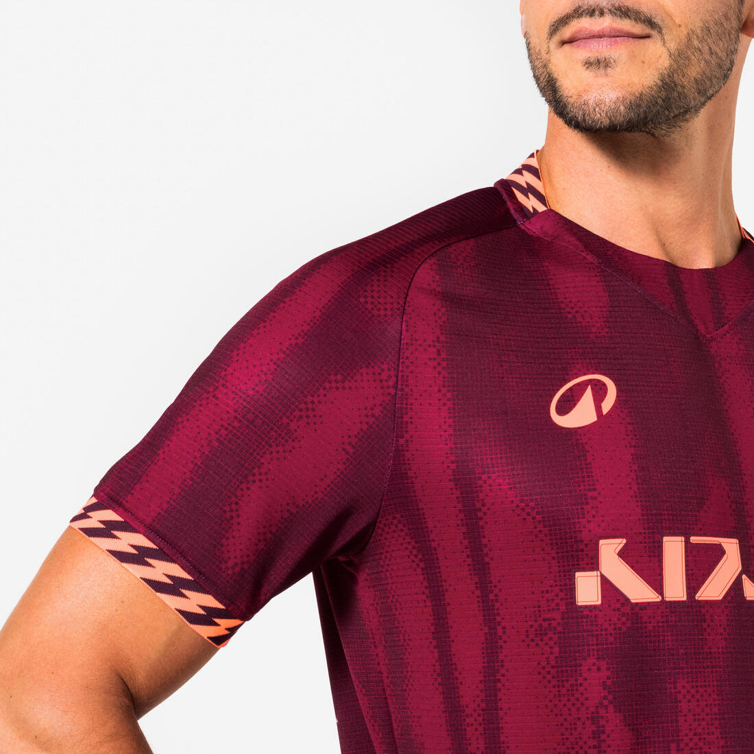 Maillot de football adulte Viralto II wavy noir & jaune fluo