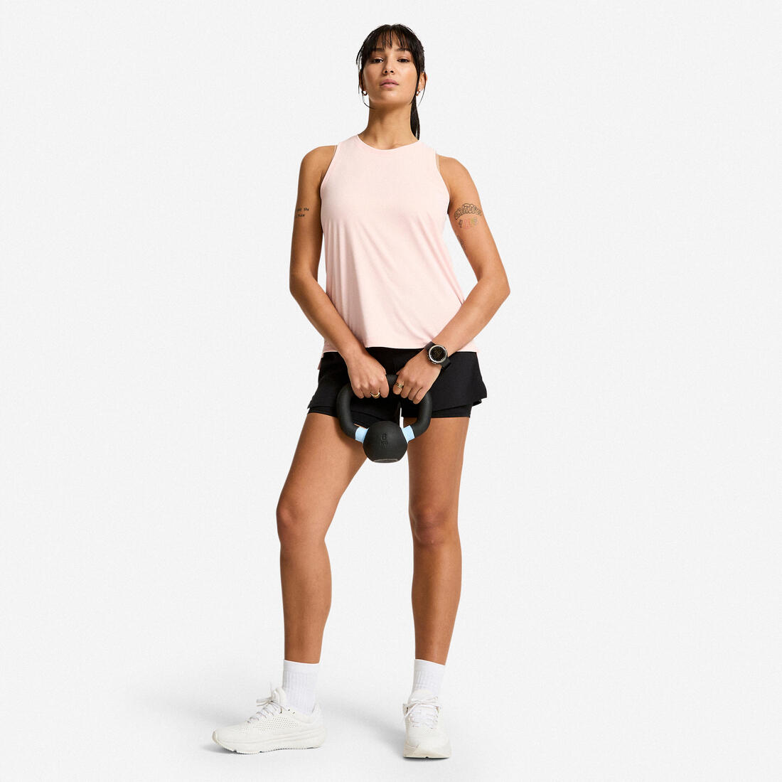 Débardeur de fitness coupe droite femme