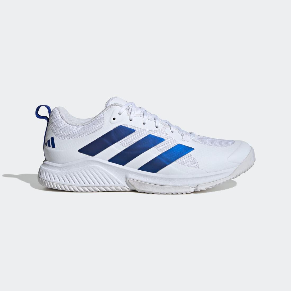 Chaussures de handball adulte - adidas court team bounce blanc / bleu