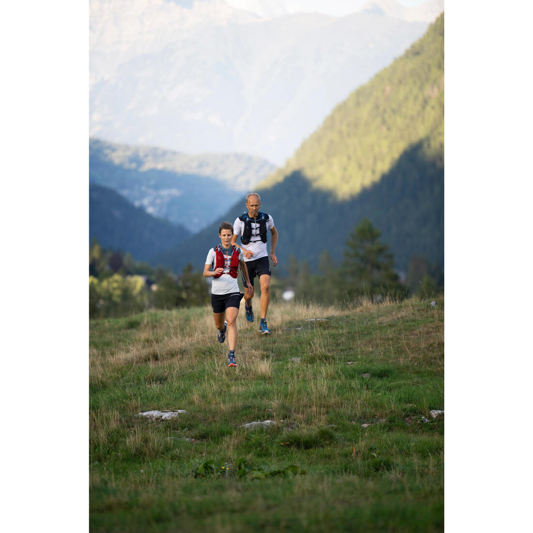 Chaussures de trail running pour homme XT7 bleue et bronze