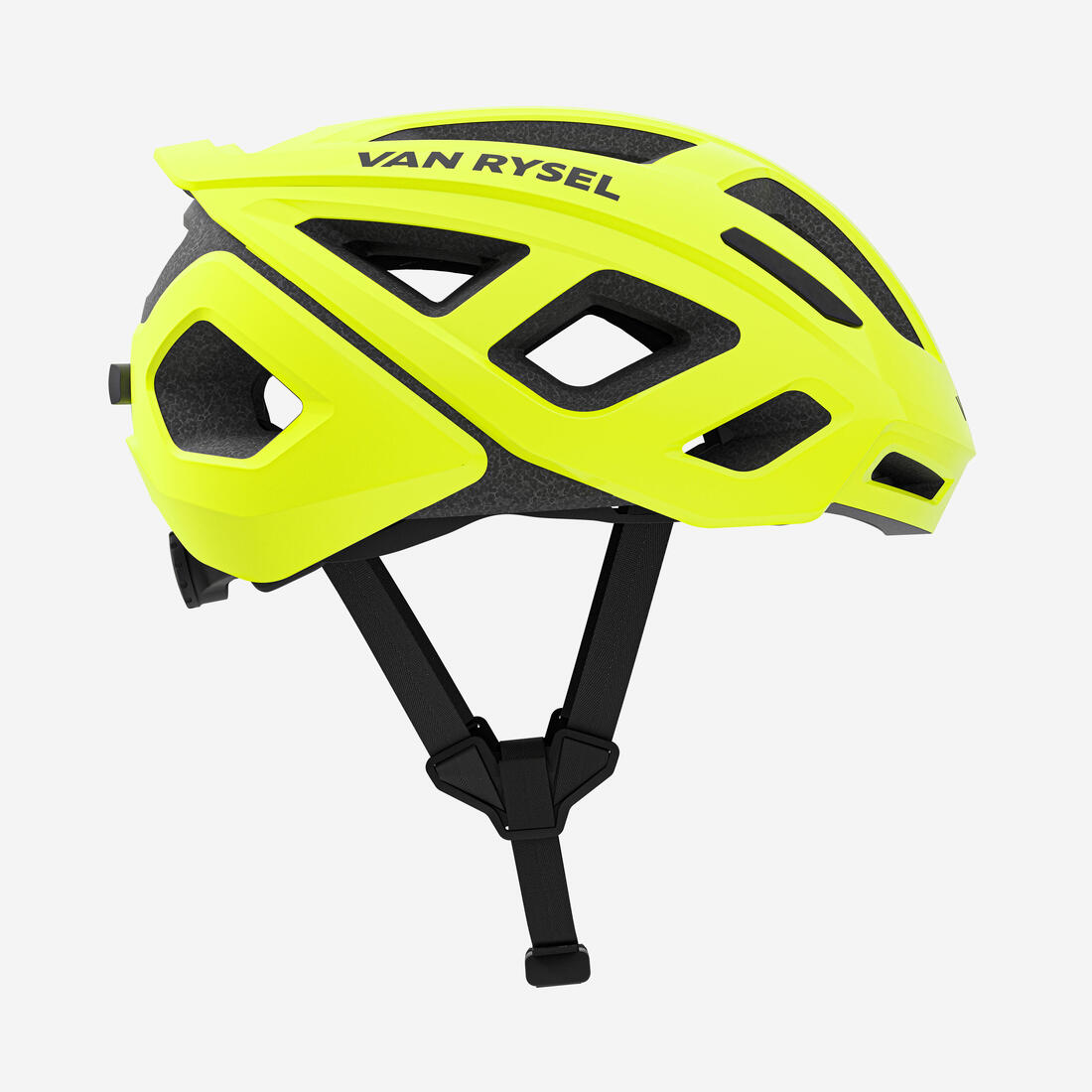 Casque velo route roadr 500 jaune fluo