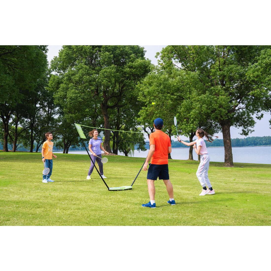 Kit Filet de Badminton Fun 3 Mètres - Bleu Roi