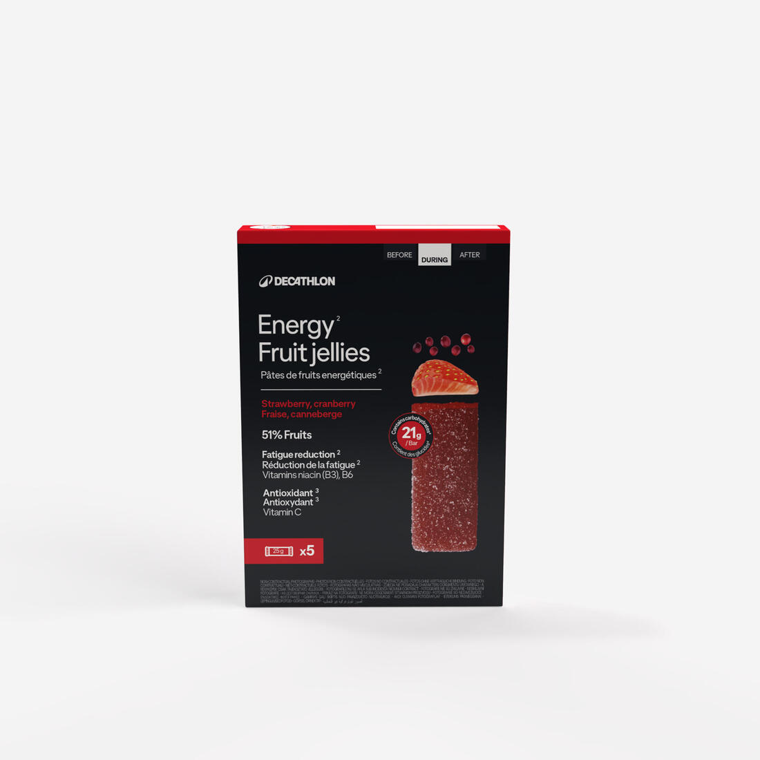 Pâte de fruit énergétique poire, x5
