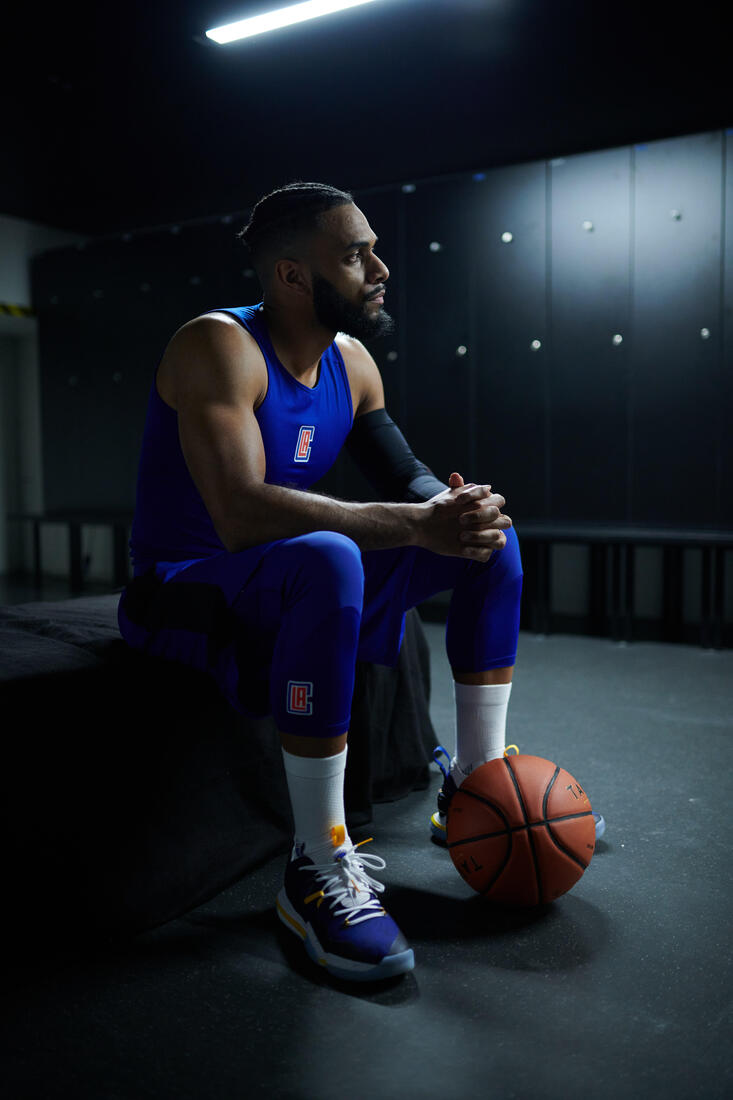 Legging 3/4 de basketball NBA Los Angeles Lakers Adulte - 500