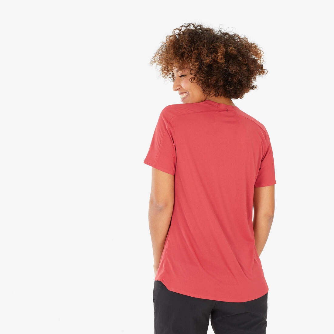 T-shirt de randonnée manches courtes femme, MH500