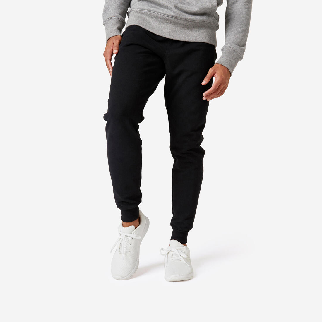 Pantalon jogging slim Fitness Homme - 500 Gris foncé